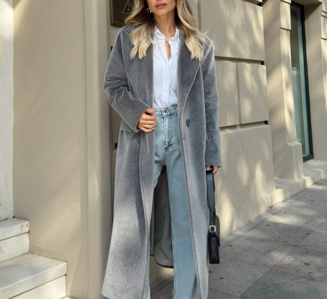 Charcoal Textured Premium Oversize Coat – CANSIN COLLECTION