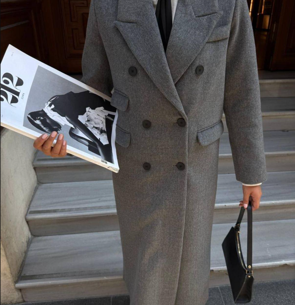 Gray Premium Long Coat