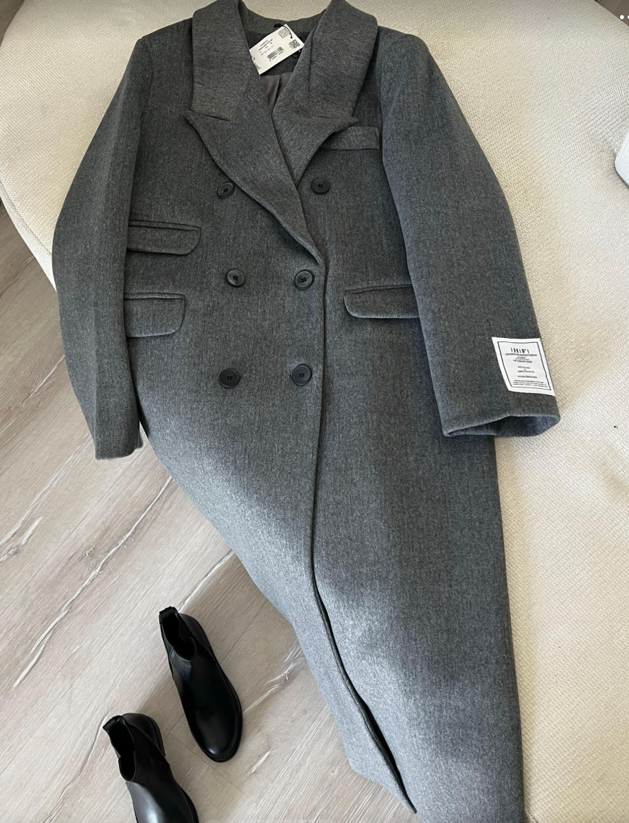 Gray Premium Long Coat