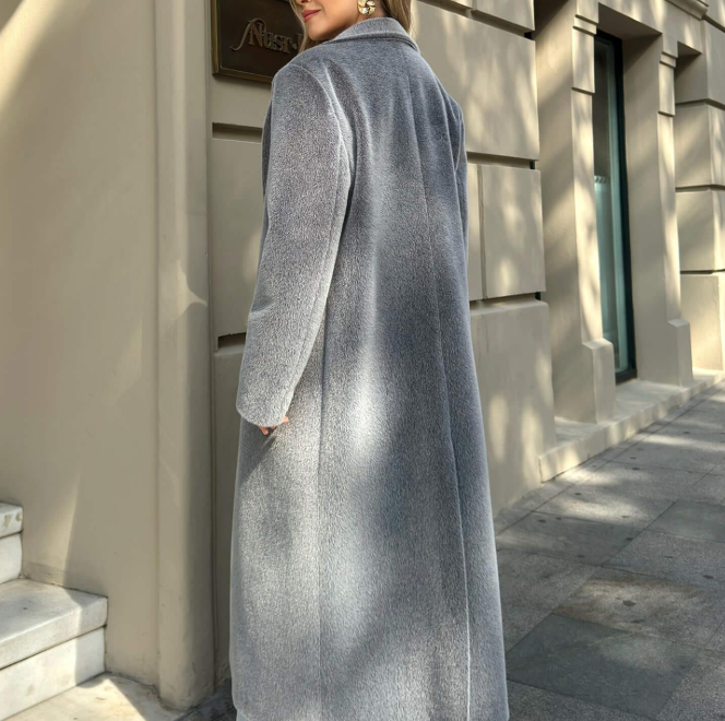 Charcoal Textured Premium Oversize Coat